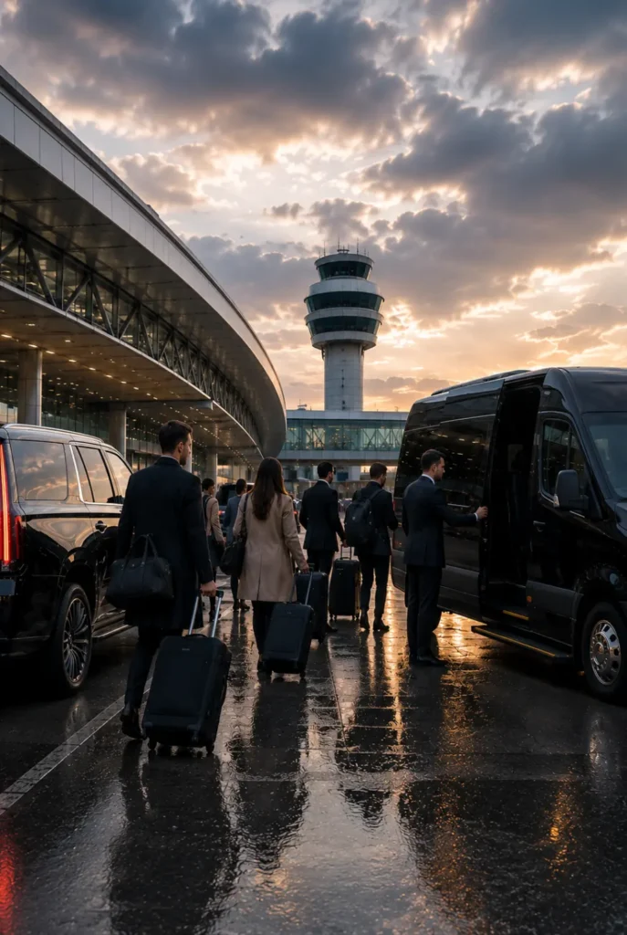 Group airport transfer service at Boston Logan Airport
